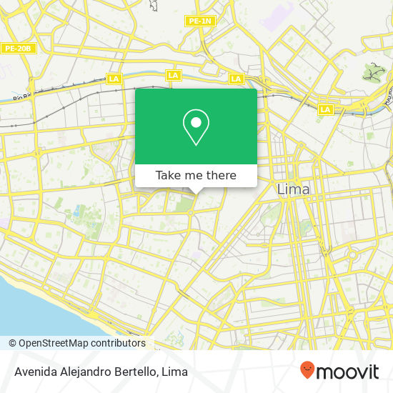 Avenida Alejandro Bertello map