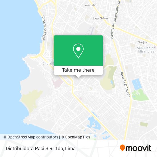 Mapa de Distribuidora Paci S.R.Ltda