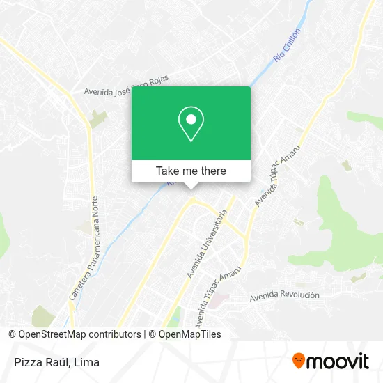 Pizza Raúl map