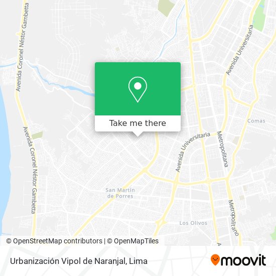 Urbanización Vipol de Naranjal map