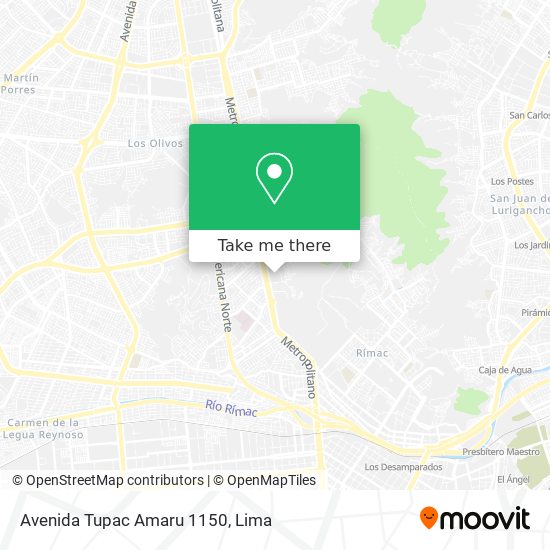 Avenida Tupac Amaru 1150 map