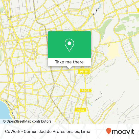 CoWork - Comunidad de Profesionales map