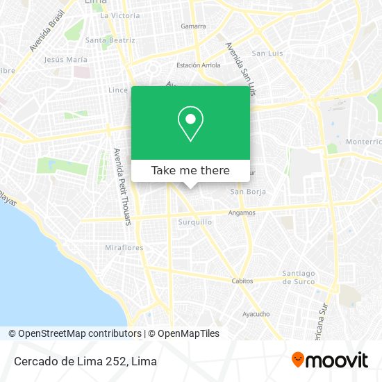 Cercado de Lima 252 map
