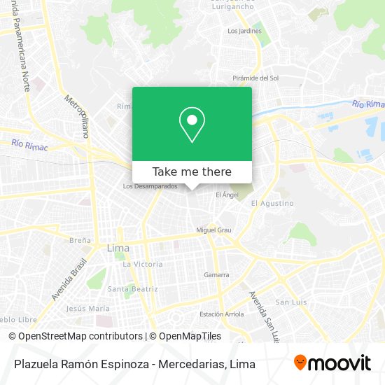 Plazuela Ramón Espinoza - Mercedarias map