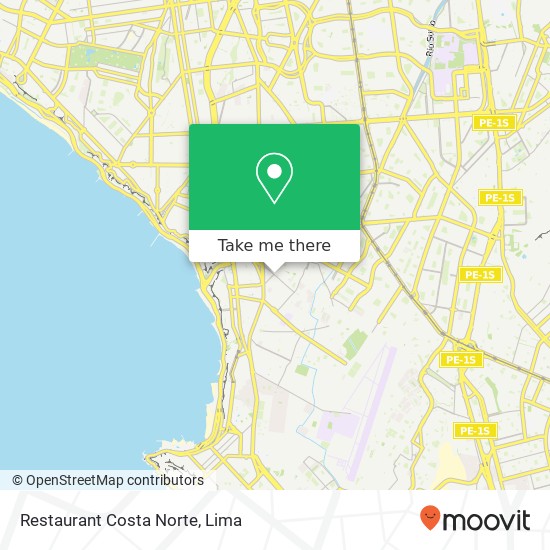 Restaurant Costa Norte map