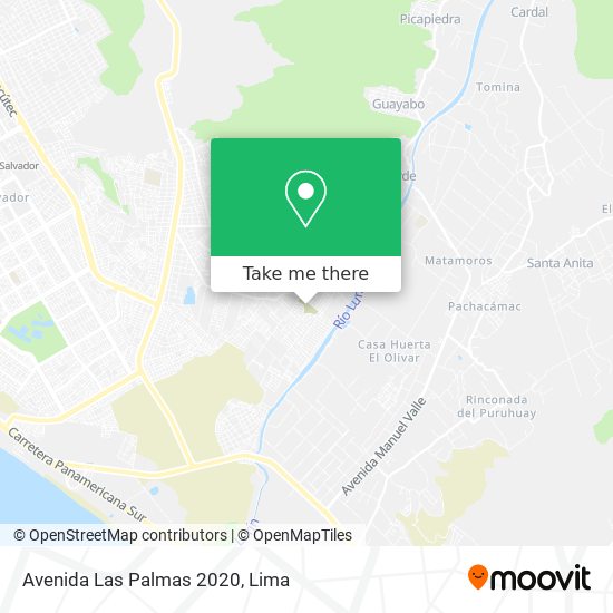 Avenida Las Palmas 2020 map