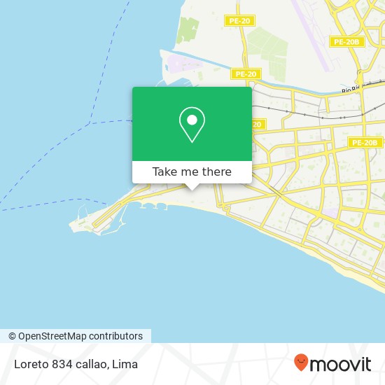 Loreto 834 callao map