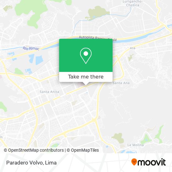 Paradero Volvo map