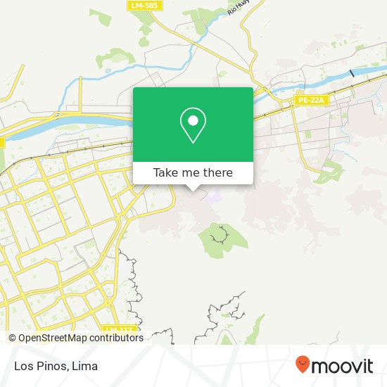 Los Pinos map