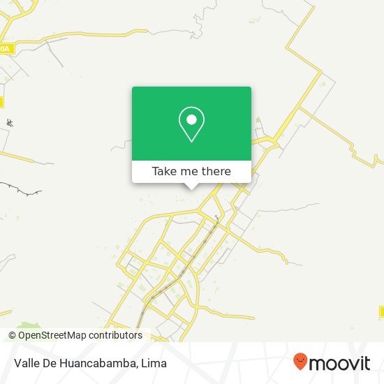Valle De Huancabamba map