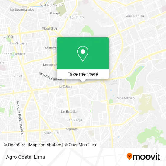 Mapa de Agro Costa