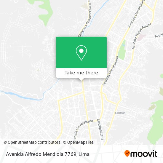 Avenida Alfredo Mendiola 7769 map