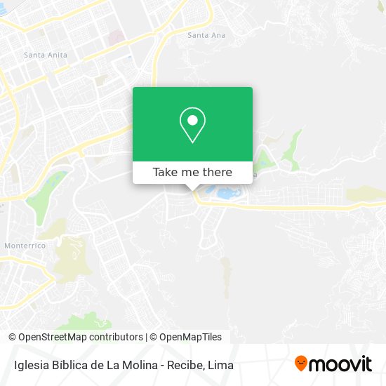 Mapa de Iglesia Bíblica de La Molina - Recibe