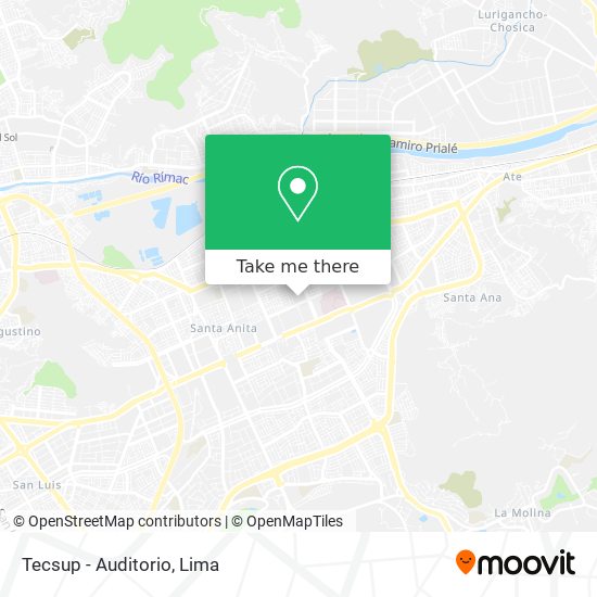 Tecsup - Auditorio map