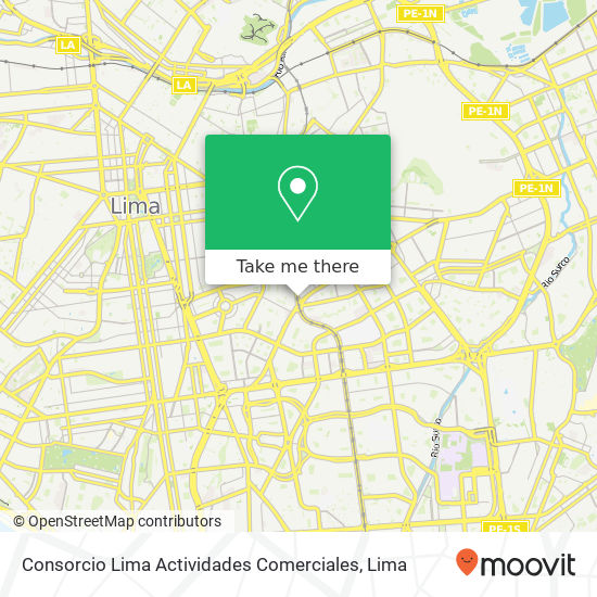 Consorcio Lima Actividades Comerciales map