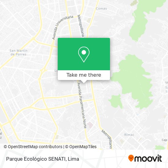 Parque Ecológico SENATI map