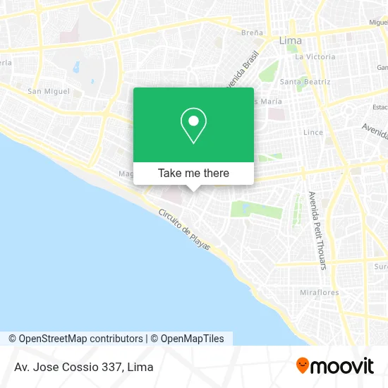 Av. Jose Cossio 337 map