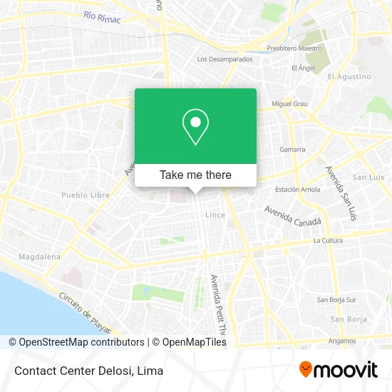 Mapa de Contact Center Delosi