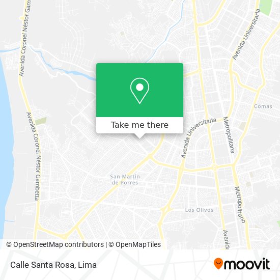 Mapa de Calle Santa Rosa