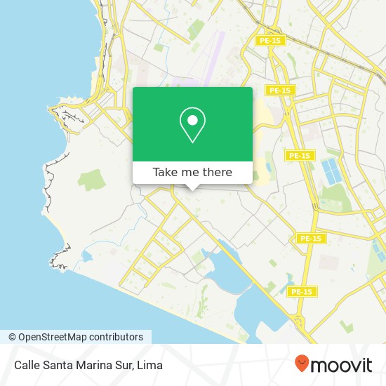 Mapa de Calle Santa Marina Sur