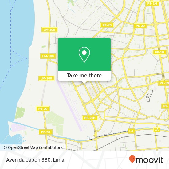 Avenida Japon 380 map