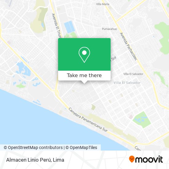 Almacen Linio Perú map