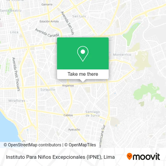 Instituto Para Niños Excepcionales (IPNE) map