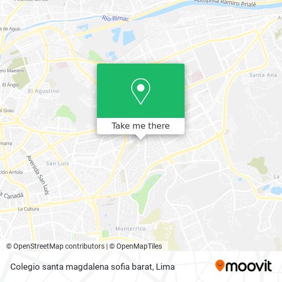 Colegio santa magdalena sofia barat map