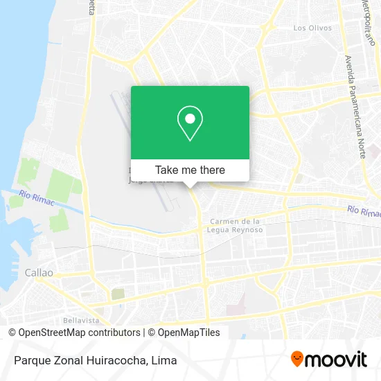 Parque Zonal Huiracocha map