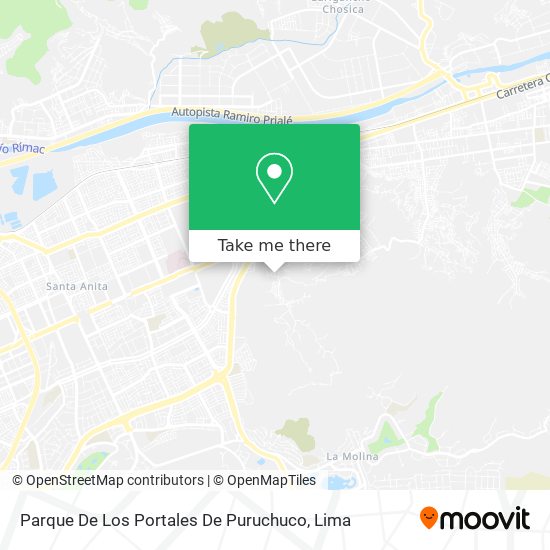 Parque De Los Portales De Puruchuco map