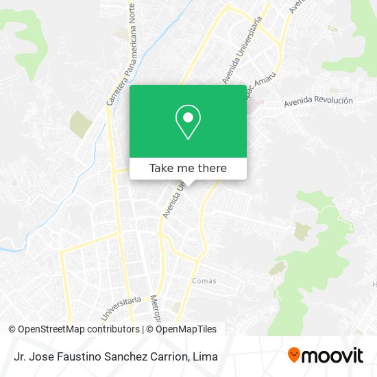 Jr. Jose Faustino Sanchez Carrion map