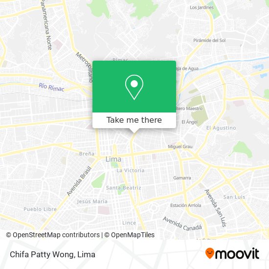 Chifa Patty Wong map