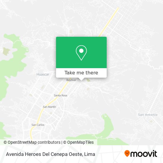 Avenida Heroes Del Cenepa Oeste map