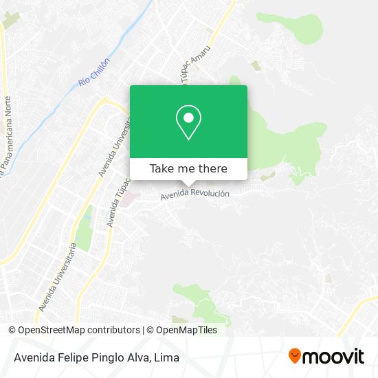 Avenida Felipe Pinglo Alva map