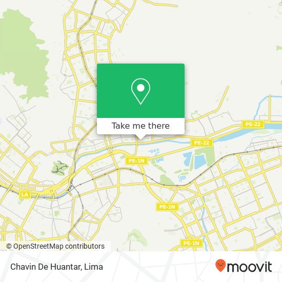 Chavin De Huantar map