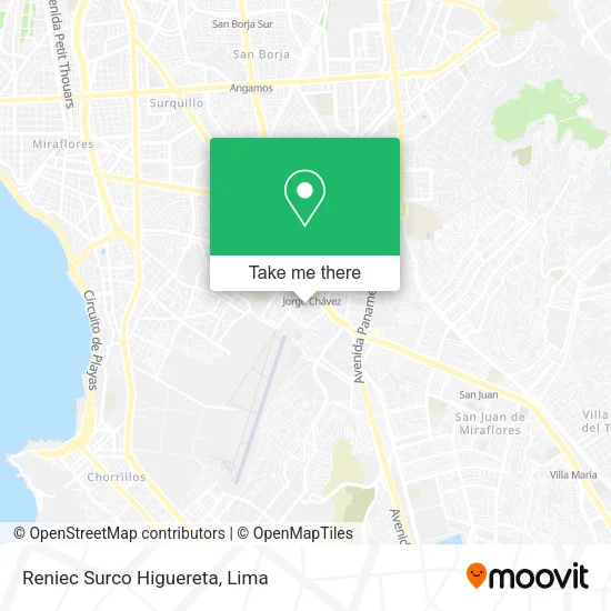 Reniec Surco Higuereta map