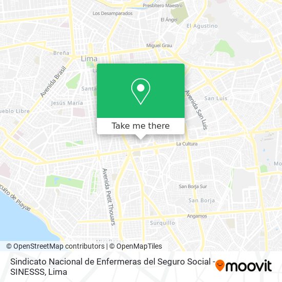 Sindicato Nacional de Enfermeras del Seguro Social - SINESSS map