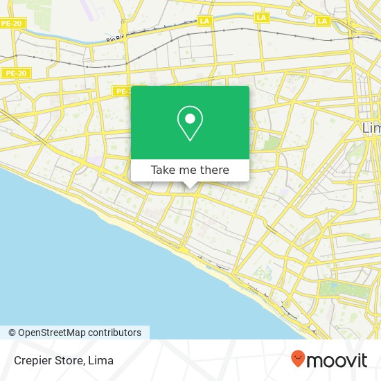Crepier Store map