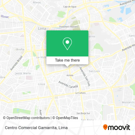 Centro Comercial Gamarrita map