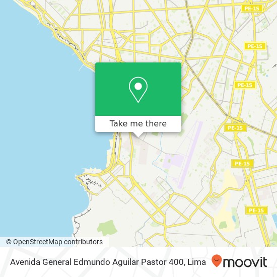 Avenida General Edmundo Aguilar Pastor 400 map