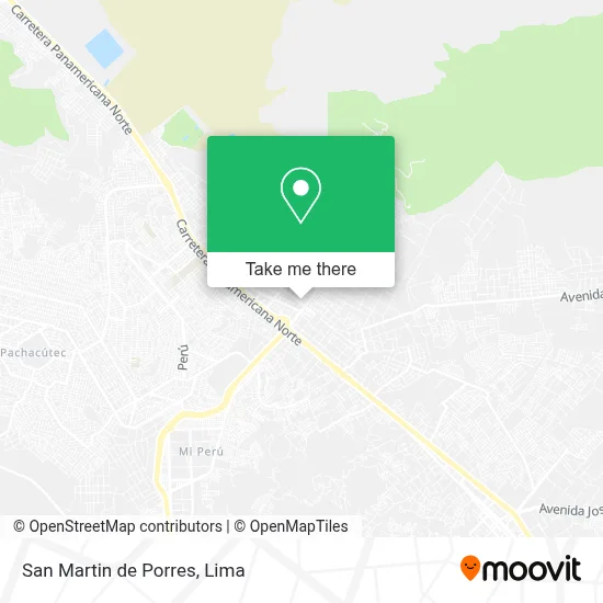 San Martin de Porres map