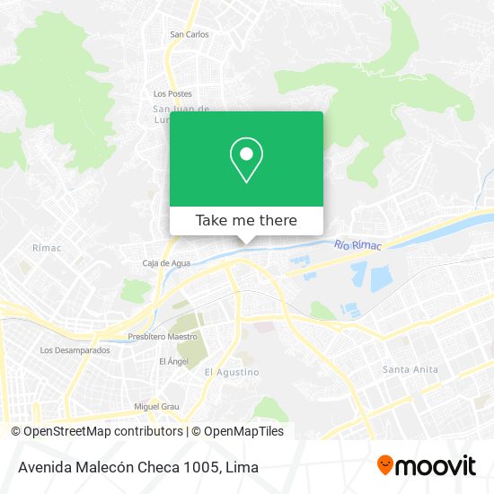 Mapa de Avenida Malecón Checa 1005