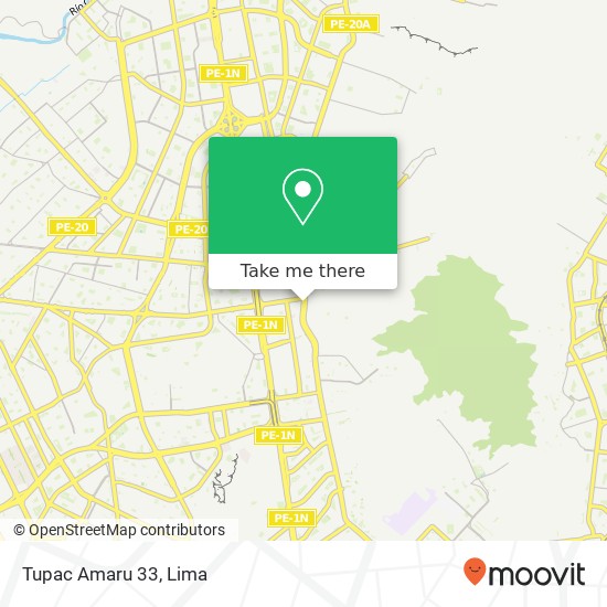 Tupac Amaru 33 map