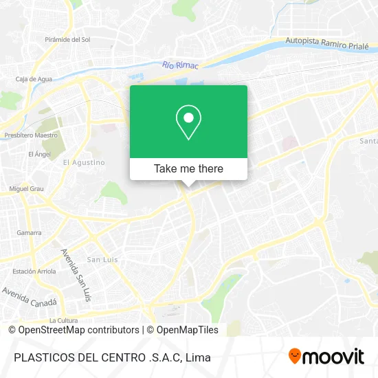 Mapa de PLASTICOS DEL CENTRO .S.A.C