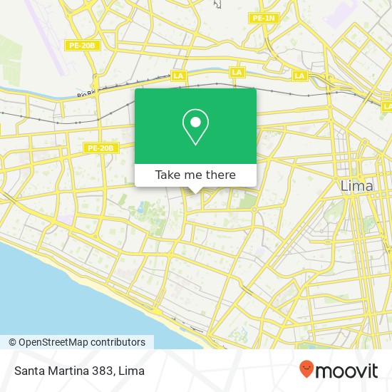 Santa Martina 383 map