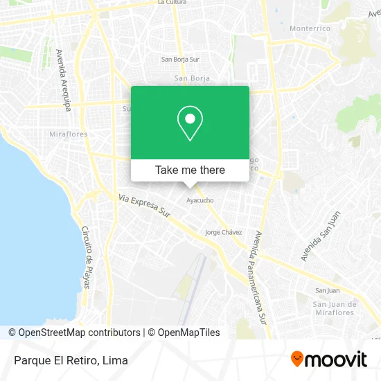 Parque El Retiro map