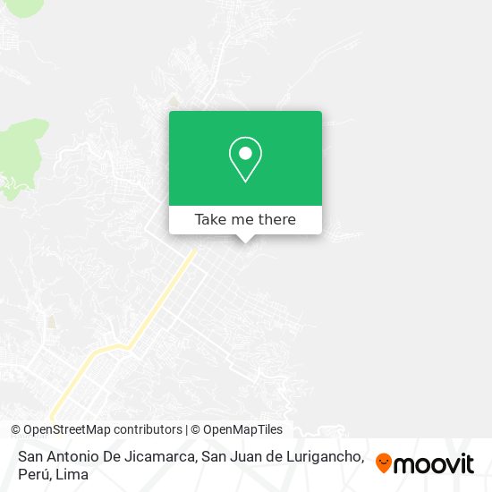 San Antonio De Jicamarca, San Juan de Lurigancho, Perú map