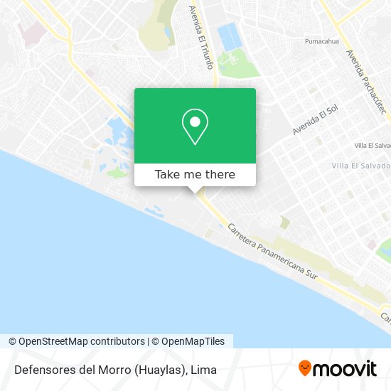 Defensores del Morro (Huaylas) map