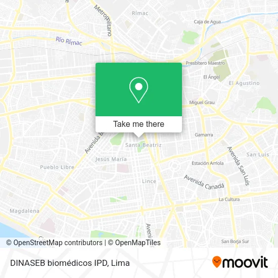 Mapa de DINASEB biomédicos IPD