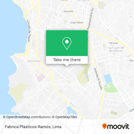 Mapa de Fabrica Plasticos Ramos
